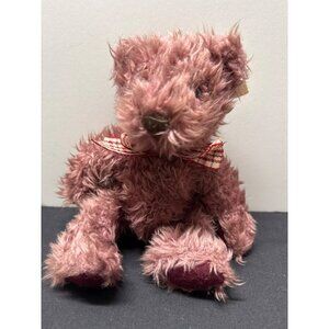 Russ Berrie Darby Pink Plush Teddy Bear 12" Friends From The Past Machine Washab